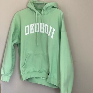 Pacifica Mint Green "OKOBOJI" Hoodie